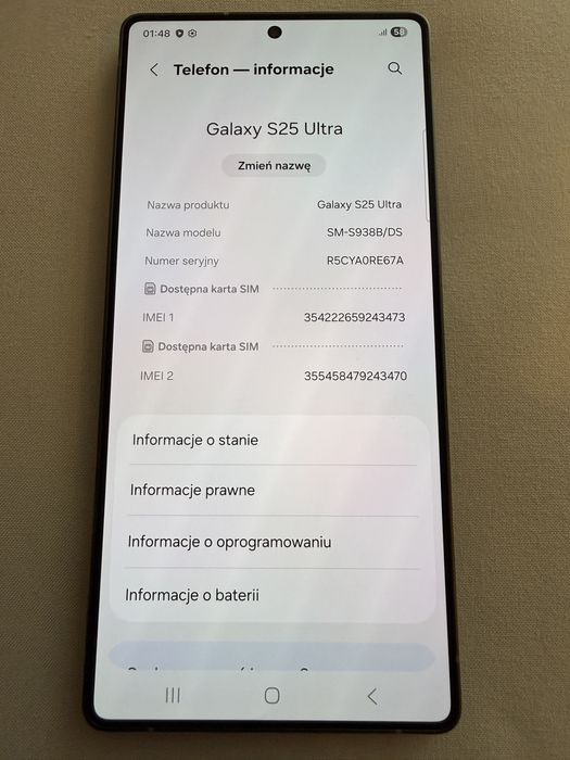 Smartfon Samsung S25 Ultra 5G 12/256GB 6.9"