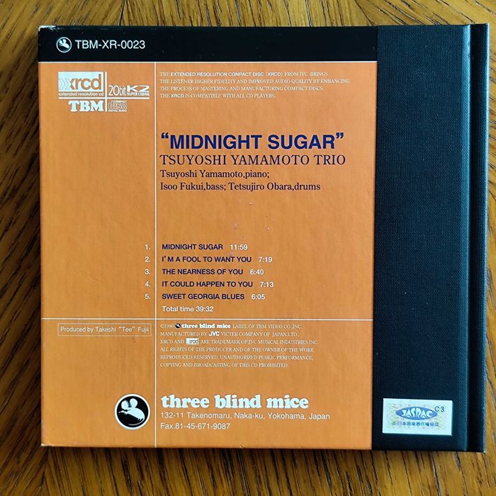 Tsuyoshi Yamamoto "Midnight Sugar" XRCD