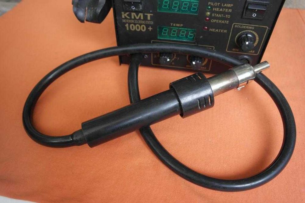 Паяльна станція KMT 1000+ термовоздушная, компрессорная, двухканальная