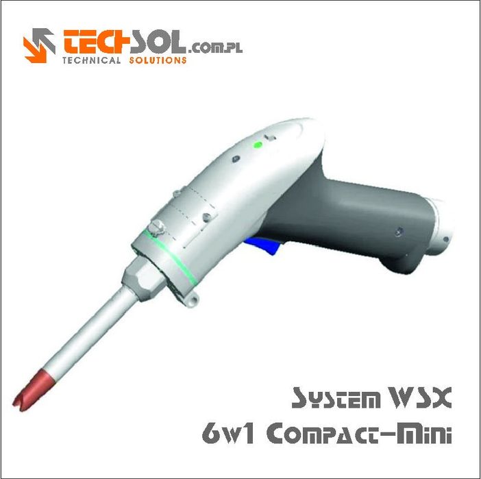 NOWA NAJMNIEJSZA 6w1 Spawarka Fiber 1500W TECHSOL Compact-Mini 230V