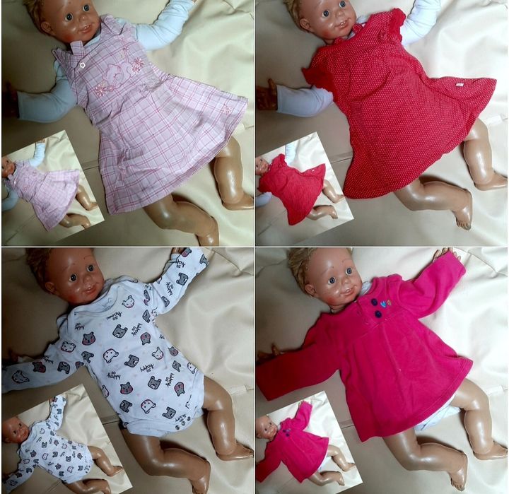 Zestaw roz 56/62/68 50 sztuk mega paka komplet dziewczynka  wyprawka