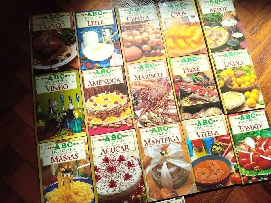 ABC da cozinha, muitos livros, preço por livro, portes grátis