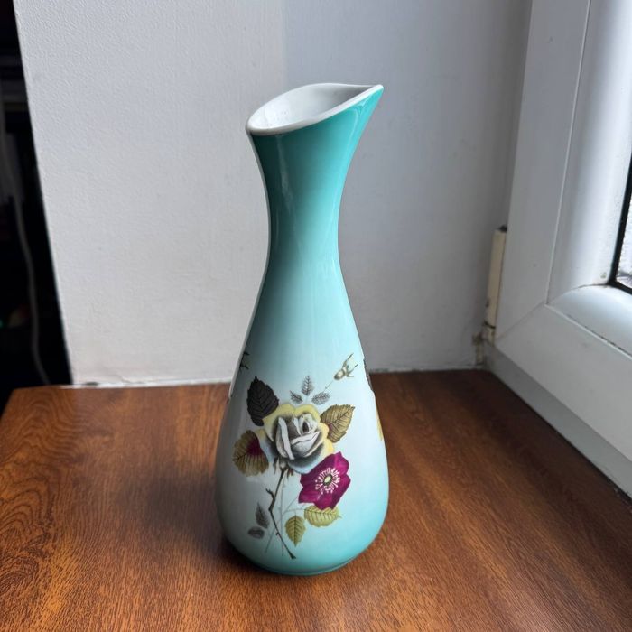 Wazon Lidia Wałbrzych Dzika Róża Porcelana PRL