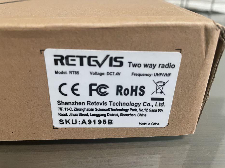 Radio Retevis RT85