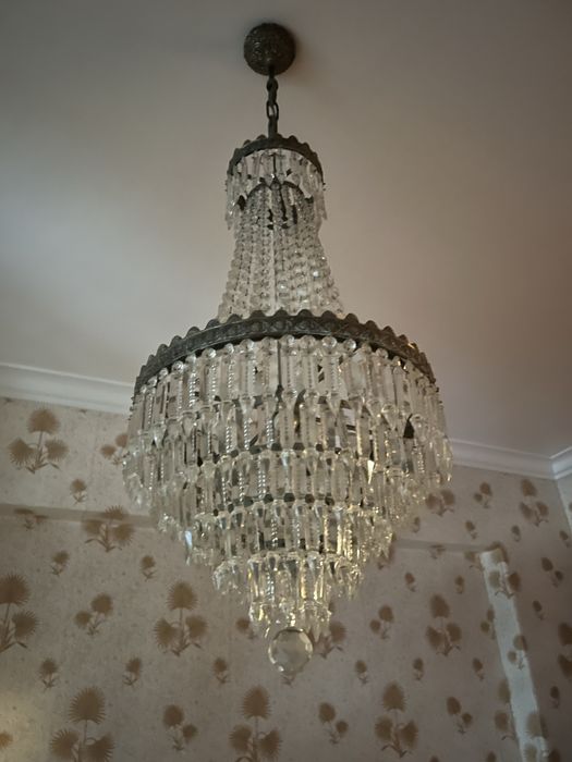 Candeeiros antigos de cristal