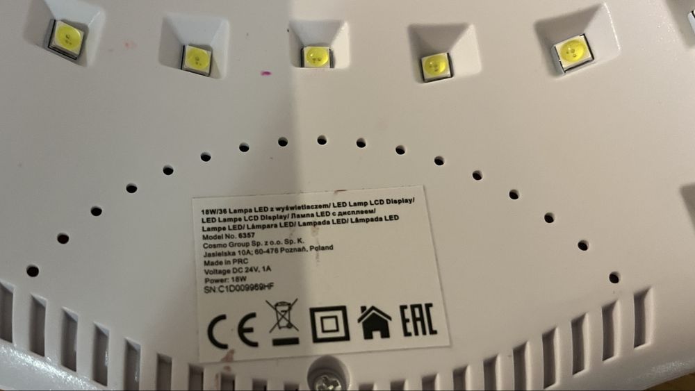 Lampa LED 18W/36 LCD Display