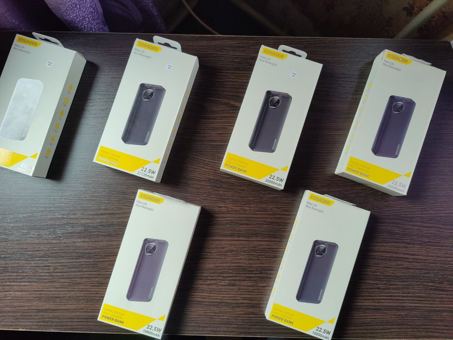 Power bank Essager 22,5 W 20000/10000 mAh новый