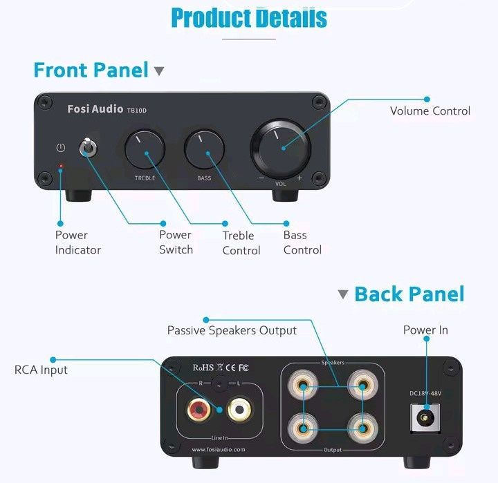 Fosi Audio TB10D на ТРА 3255
