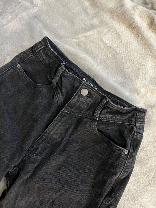Kuloty / spodnie jeansowe / jeansy czarne - HIT!