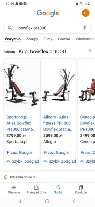 Domowa siłownia bowflex pr1000 nowa