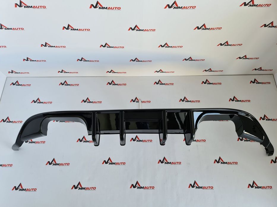 Difusor Traseiro Golf 7 Facelift Look R Preto Brilho
