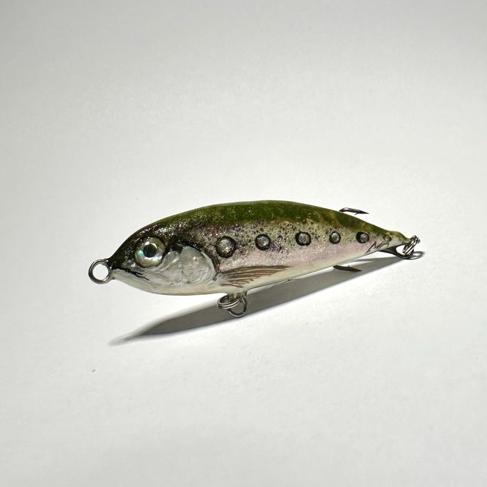 Wobler bezsterowy 6cm, rękodzieło,pstrąg, okoń, kleń