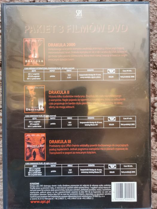 Dracula Trylogia 3xDVD