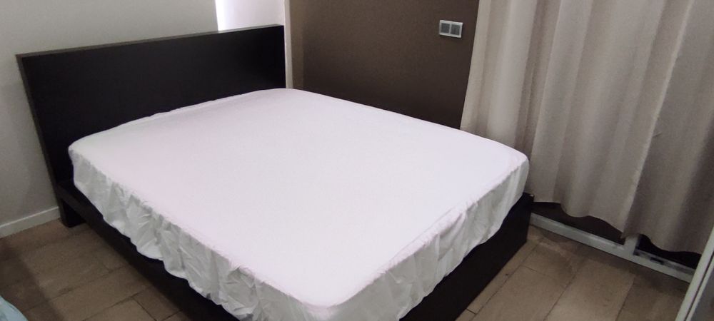 Cama de Casal 160x200 (Wengué / Madeira Escura) + Estrado