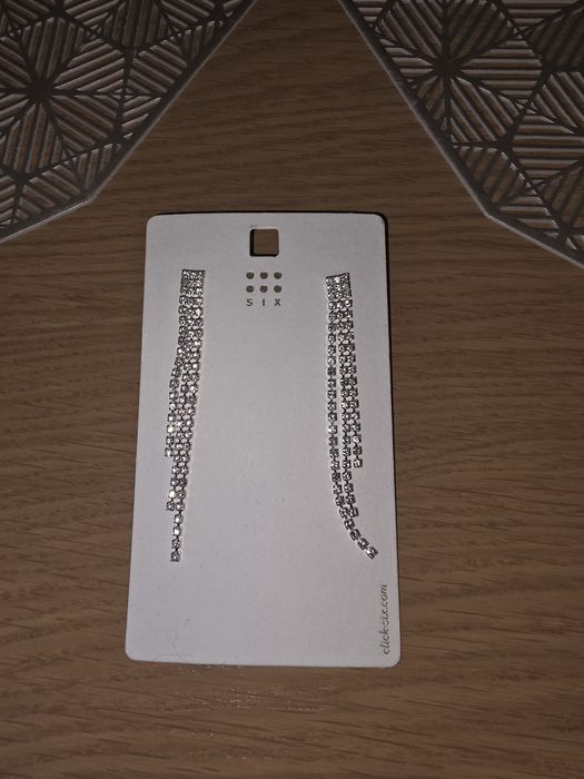 Srebrne wiszące kolczyki kaskadowe