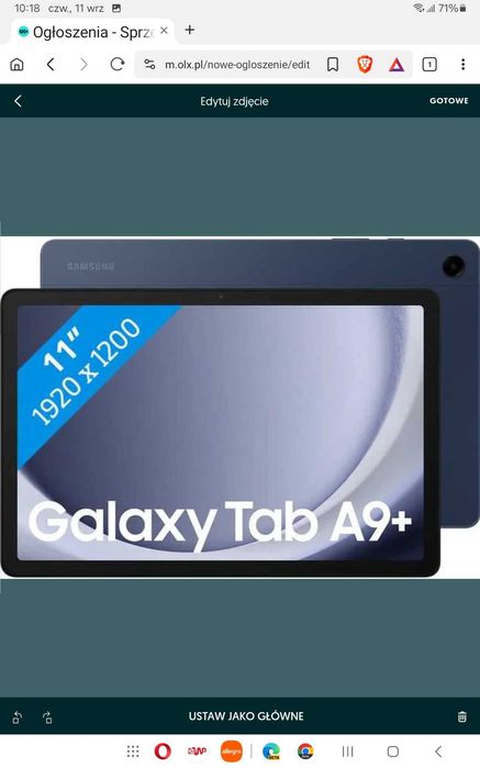 IGŁA. Super tablet Samsung A9+ . Ekran 11 cali