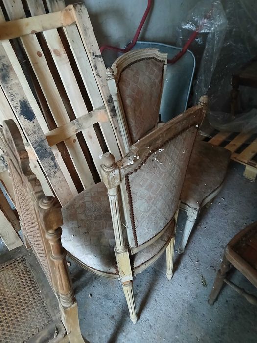 6 szt starych krzeseł ,przedwojenne krzesła,do renowacji,krzesło