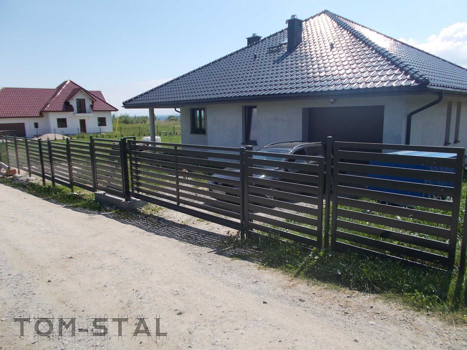 BRAMA PRZESUWNA 4m wypełniona panelem - komplet pod klucz -cała polska