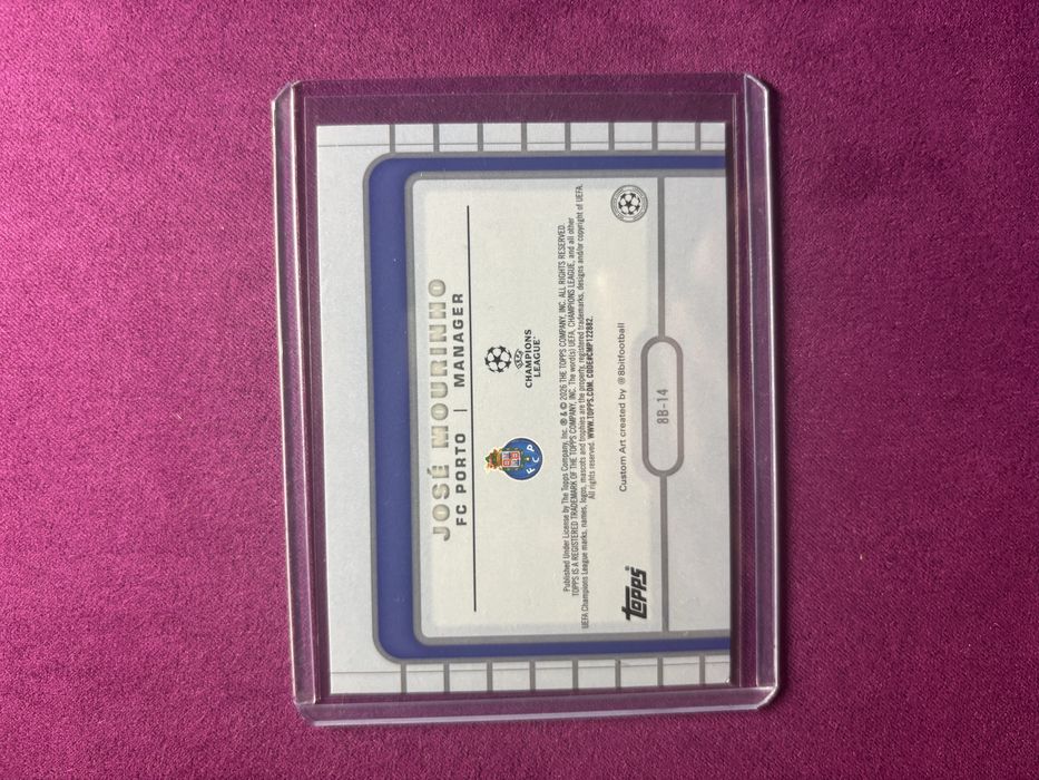 Jose Mourinho card 8 bit Topps 2026