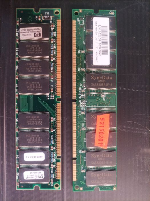 Pack of 4 RAM Memory Modules (SIMM + DIMM)64729933148419122