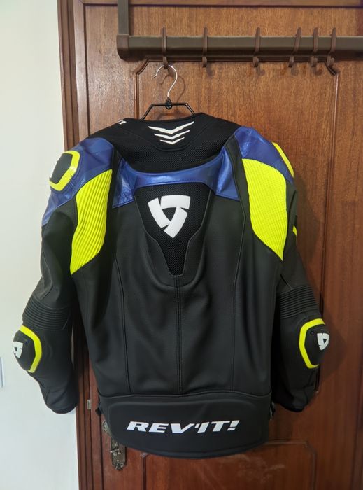 Casaco REV'IT HYPERSPEED PRO Cor Preto/ Azul