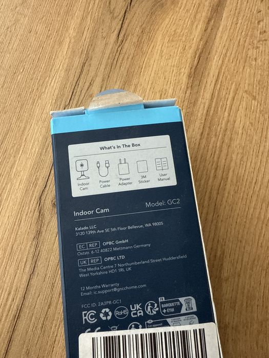 Kamera IP wewnętrzna WiFi 1080p GNCC GC2 niania monitoring