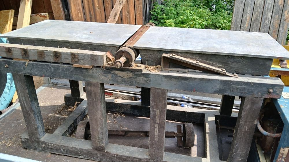 Blaty aluminium 10mm wałek 50cm 2 noże i rama dębowa heblarka