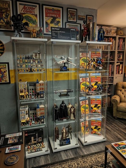 Lote 7 Vitrines IKEA DETOLF (Descontinuadas) + Extras + LED