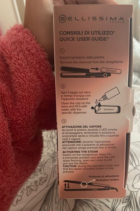 Prancha com tecnologia a vapor