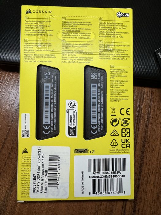 Оперативна памʼять Corsair DDR5 96 Gb (2*48gb)