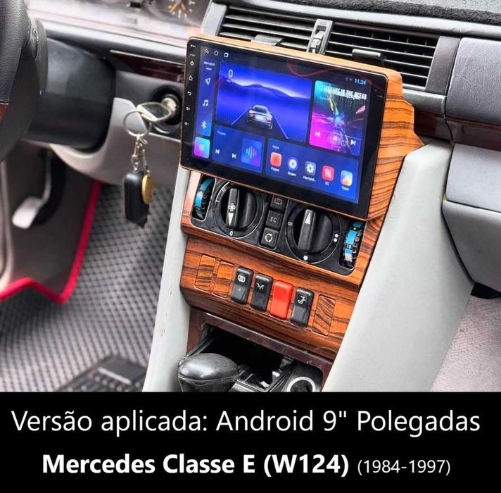 Rádio 2DIN 9" [4+32GB] MERCEDES • Classe E (W124) • (W210) • Android