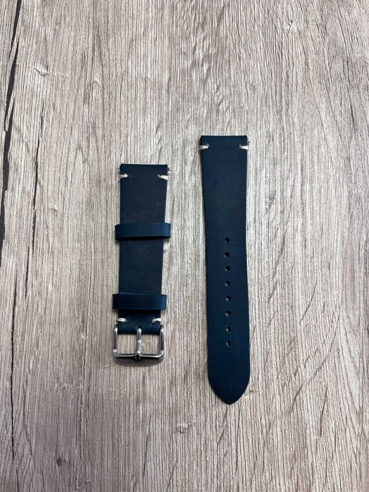 Ремешок для часов из телячьей кожи темно зеленого цвета, 21мм
