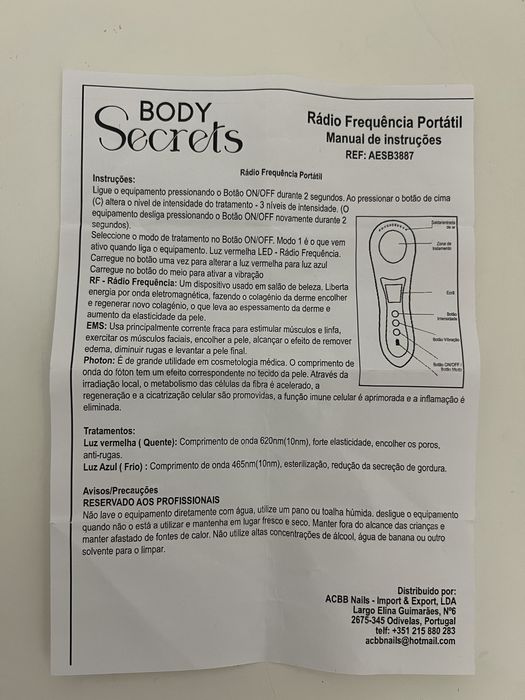 Maquina de radiofrequência