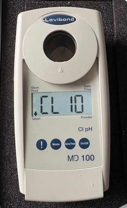 Fotómetro Lovibond MD100 pH e Cloro – Análise de Água Piscina