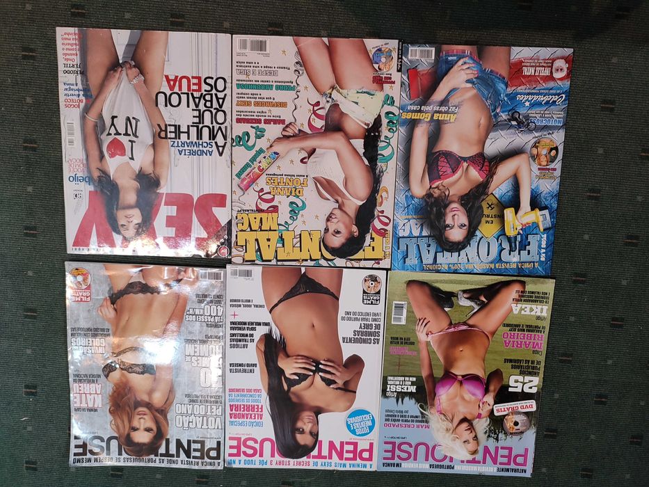 6 Revistas Penthouse, Frontal, Sexy - Edições Portuguesas