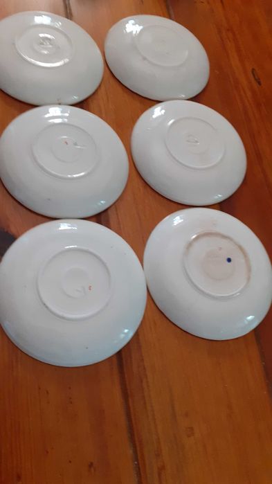 6 chávenas faiança de Sacavém muito antigas