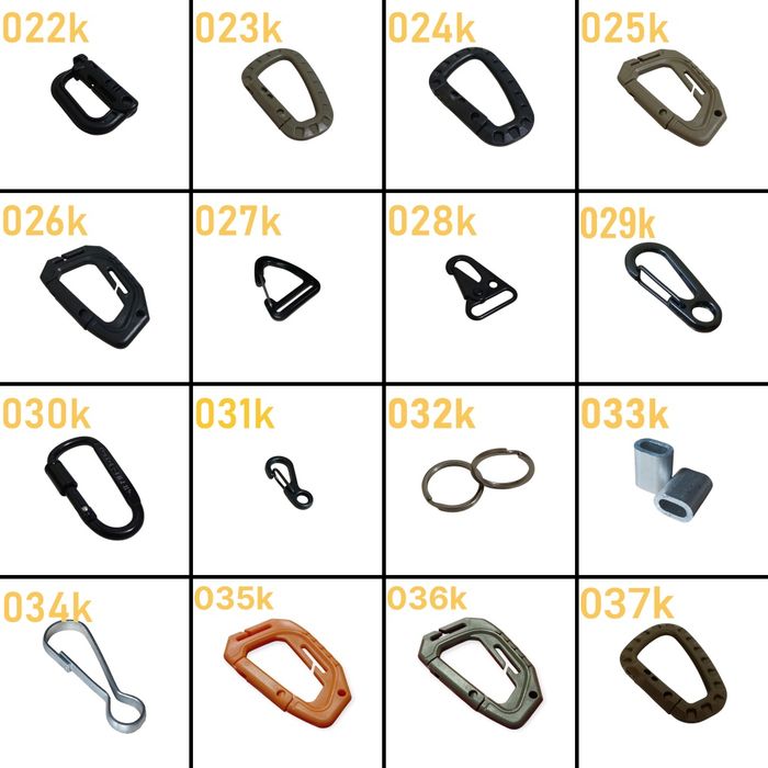 Паракорд 550 / 750 / 100, Фастекси, Карабіни, ТАКТИЧНІ, БУСИНИ, ГОЛКИ