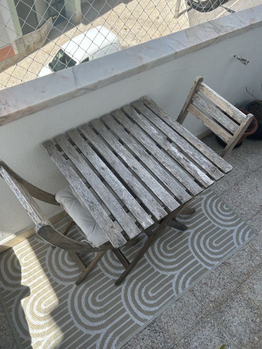 Conjunto varanda jardim