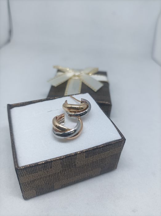 Złote kolczyki złoto 583 sztyft