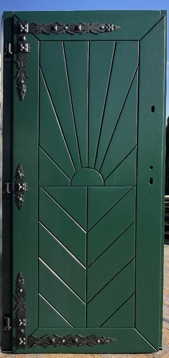 Drzwi zewnętrzne drewniane