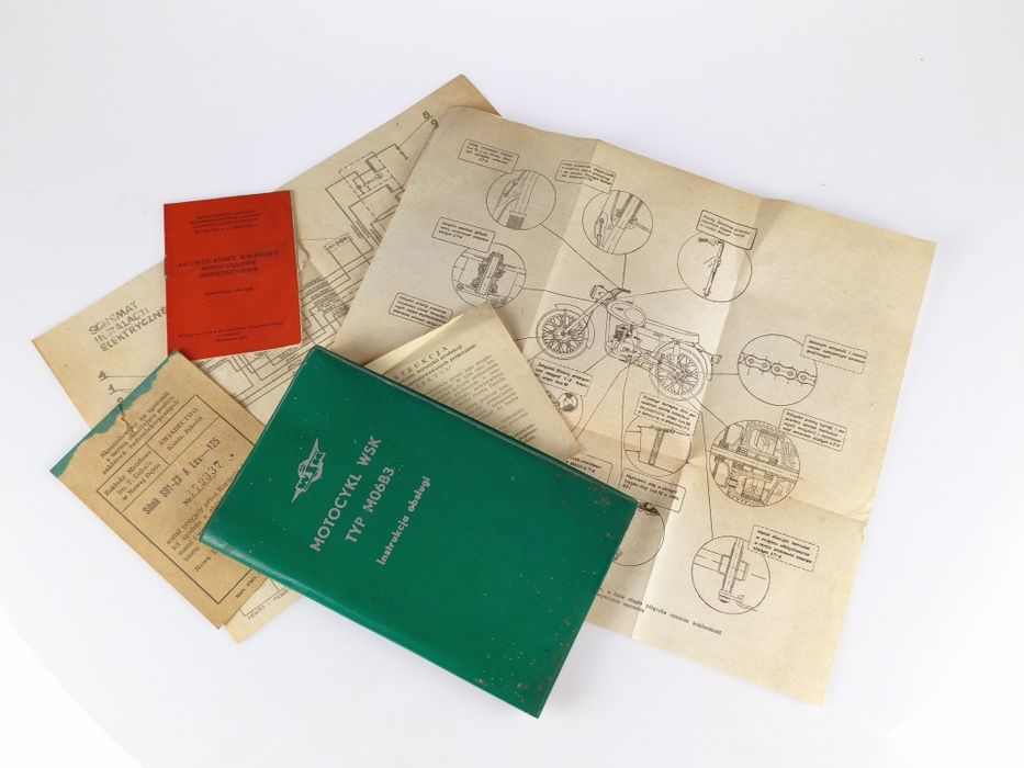 WSK M06B3 – komplet oryginalnych dokumentów i instrukcji