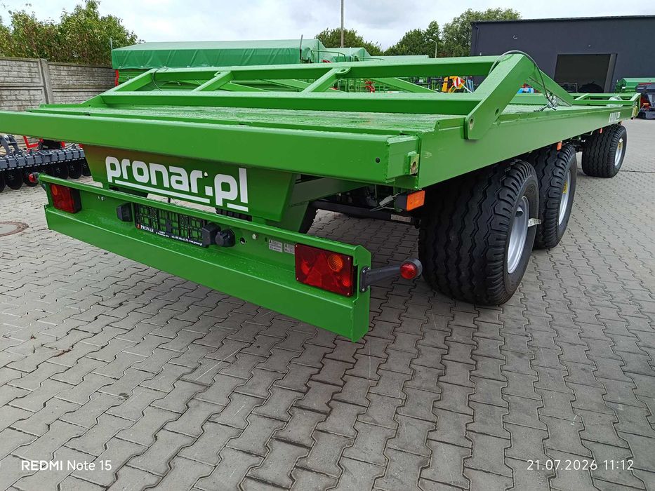 Przyczepa platformowa do bel PRONAR T026, 3 osiowa, rok 2026, PROMOCJA