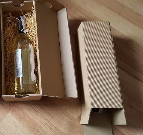 Karton do wina do kolekcji, ozdobna tektura - 4 szt.