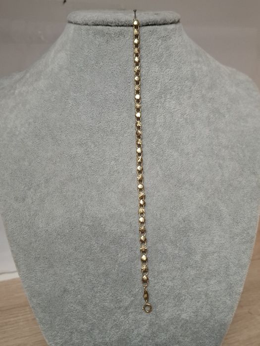 Przepiękna Złota Bransoletka  Pr 585 14K 3.78GR