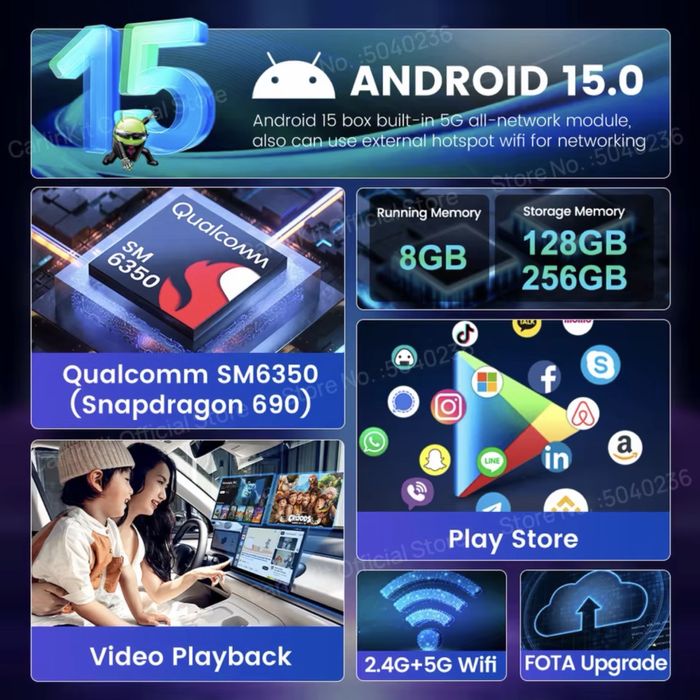 Carlinkit TBOX Ultra 1 - Android 15 приставка для автомобіля