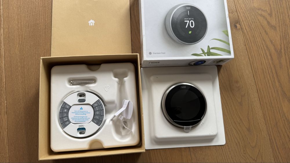 Nest Smart Thermostat 3 Google Stainless Steel розумний Термостат Стал