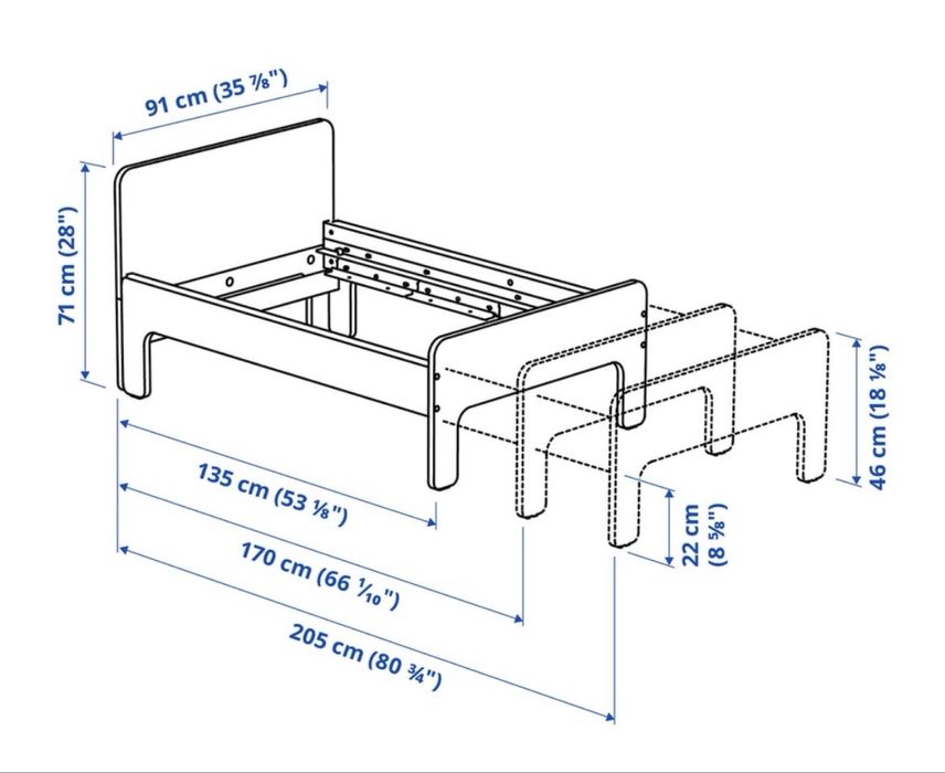 Cama Ikea Extensivel Criança