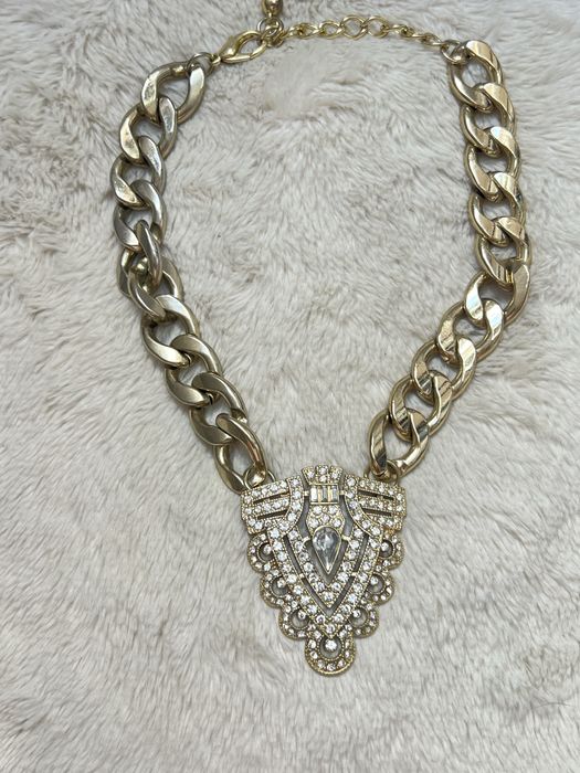Naszyjnik łańcuch aesthetic ciężki elegancki glam glamour i