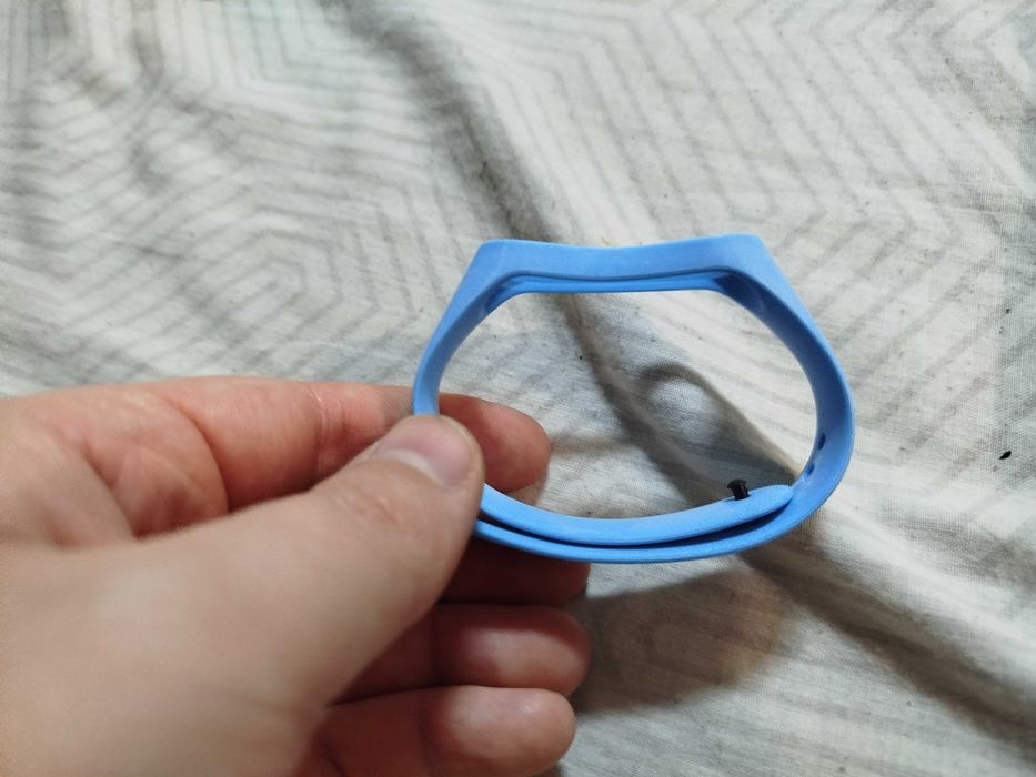 Ремінець силіконовий для xiaomi mi band 3 світло-голубий