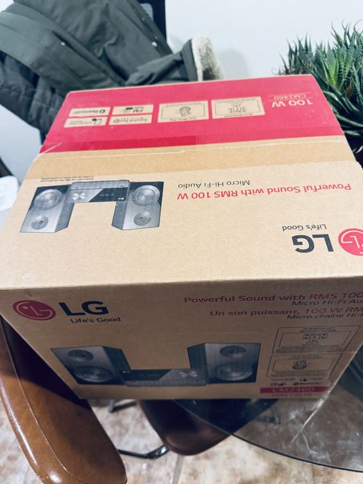 LG CM2460 – 100W RMS – Novo e Selado – Bluetooth + CD + Rádio